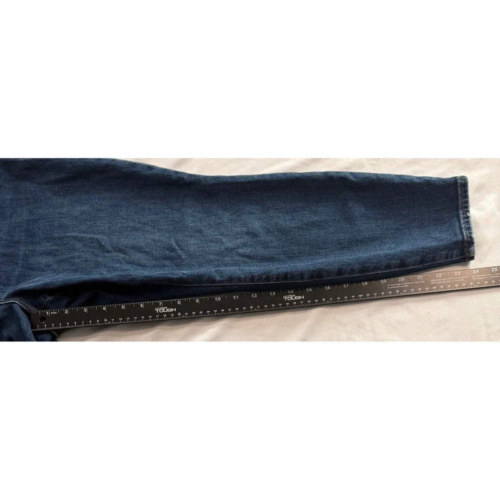 Good American Good Skinny Jeans Size 15 Indigo Dark Wash Cashmere Blend GPSK336T - Picture 3 of 7